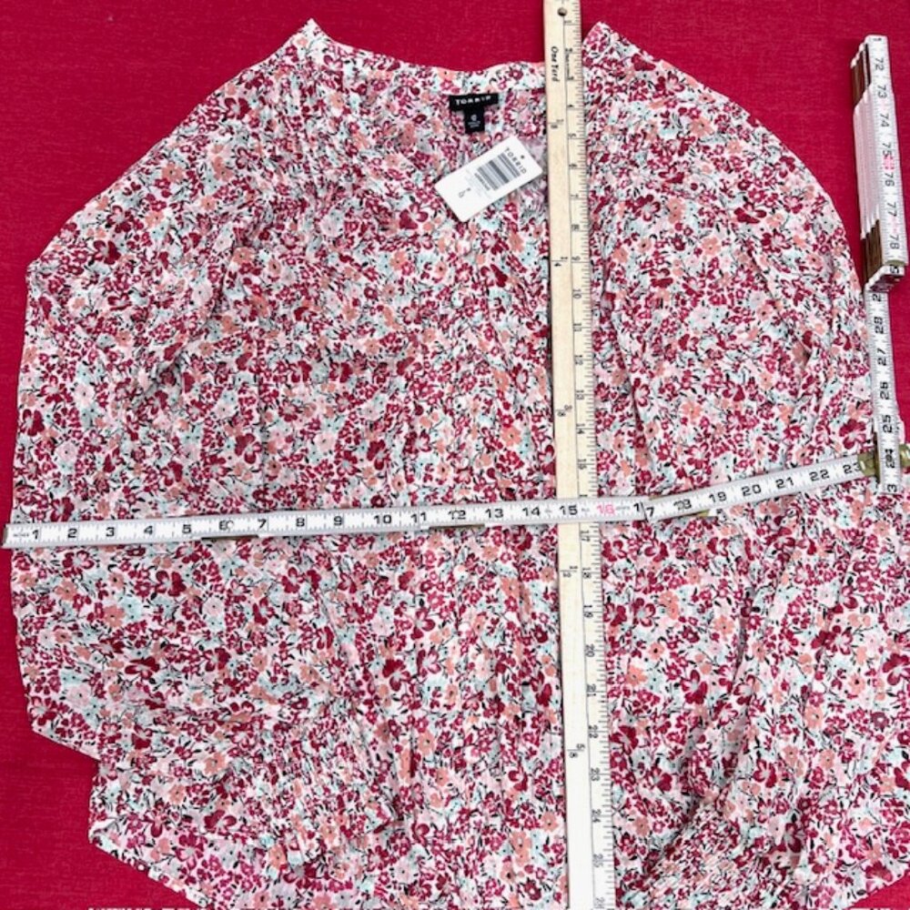 2 Blouses: New Torrid Sz 0 - Peck & Peclk Weekend Floral Long Sleeve (#59 - Picture 4 of 11